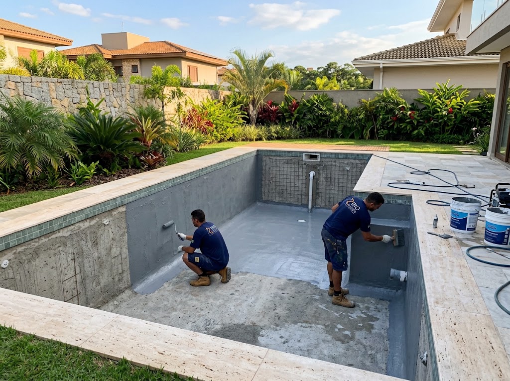 impermeabilização de piscina